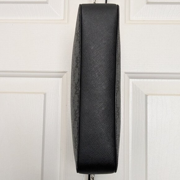 Michael Kors Jet Set Large East West Crossbody Black MK Signature . - Picture 8 of 15